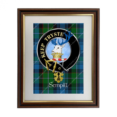 Sempill Scottish Clan Crest Framed Print