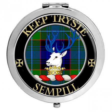 Sempill Scottish Clan Crest Compact Mirror