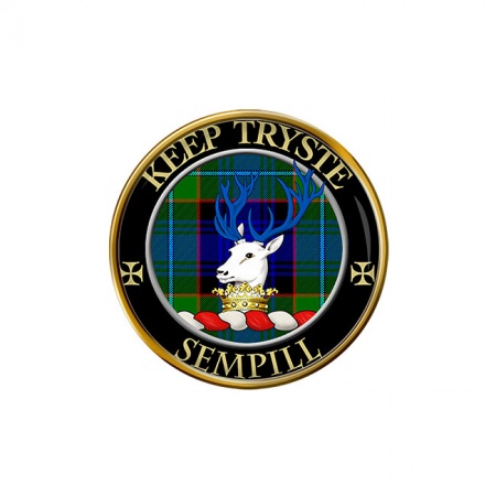 Sempill Scottish Clan Crest Pin Badge