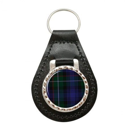 Sempill Scottish Tartan Leather Key Fob