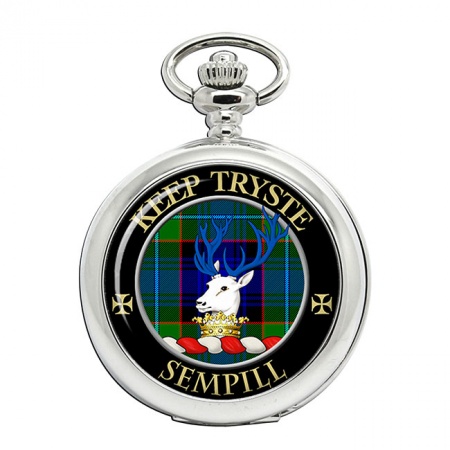 Sempill Scottish Clan Crest Pocket Watch