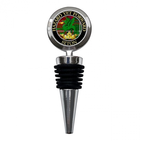 Seton Scottish Clan Crest Bottle Stopper