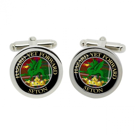 Seton Scottish Clan Crest Cufflinks