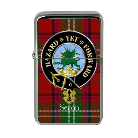 Seton Scottish Clan Crest Flip Top Lighter