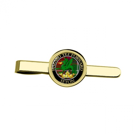 Seton Scottish Clan Crest Tie Clip