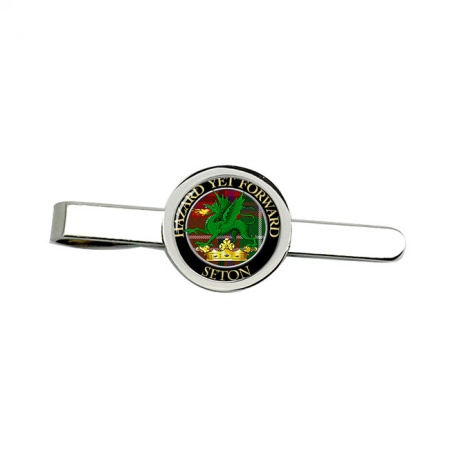 Seton Scottish Clan Crest Tie Clip