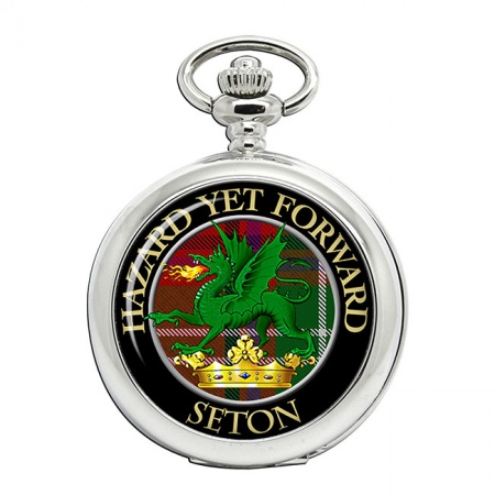 Seton Scottish Clan Crest Pocket Watch