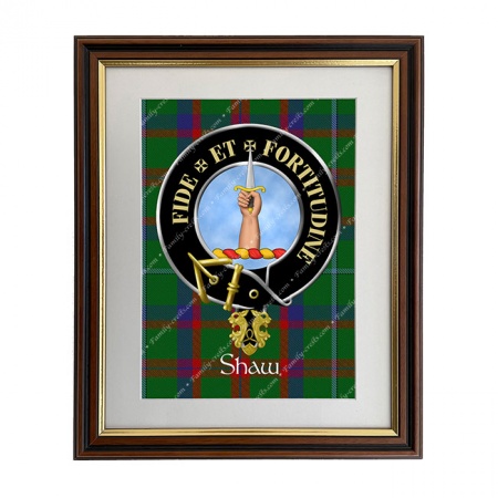 Shaw Scottish Clan Crest Framed Print