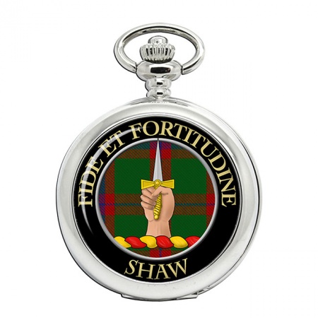 Shaw Scottish Clan Crest Pocket Watch