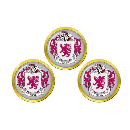 Silva (Portugal) Coat of Arms Golf Ball Markers