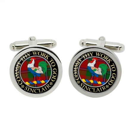 Sinclair Scottish Clan Crest Cufflinks