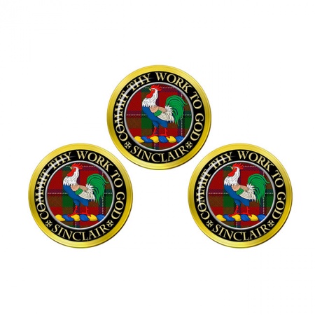 Sinclair Scottish Clan Crest Golf Ball Markers