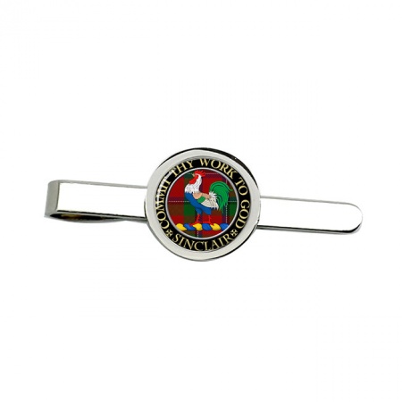 Sinclair Scottish Clan Crest Tie Clip