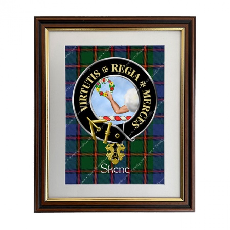 Skene Scottish Clan Crest Framed Print