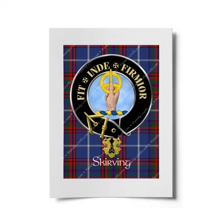Skirving Scottish Clan Crest Ready to Frame Print