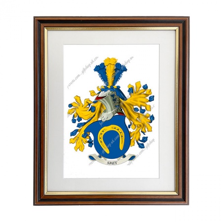 Smit (Netherlands) Coat of Arms Framed Print