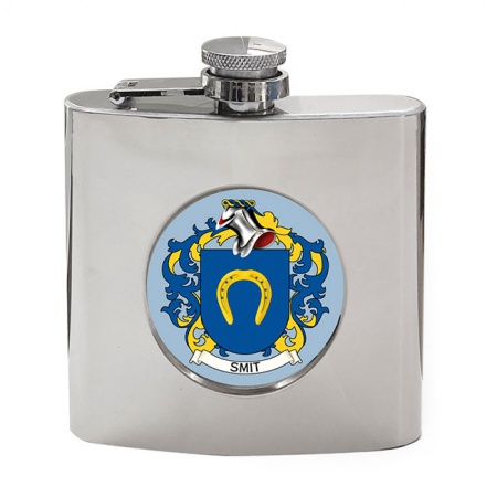 Smit (Netherlands) Coat of Arms Hip Flask