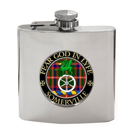 Somerville Scottish Clan Crest Hip Flask