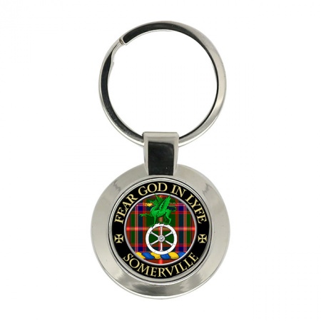 Somerville Scottish Clan Crest Key Ring