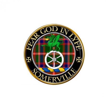 Somerville Scottish Clan Crest Pin Badge