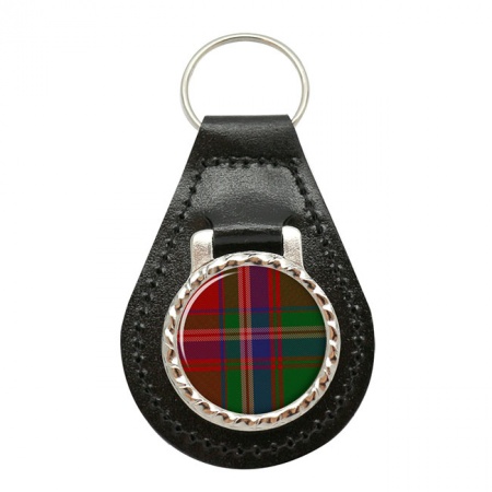 Somerville Scottish Tartan Leather Key Fob