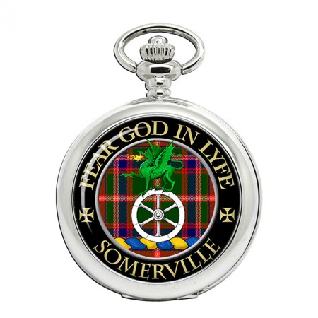 Somerville Scottish Clan Crest Pocket Watch