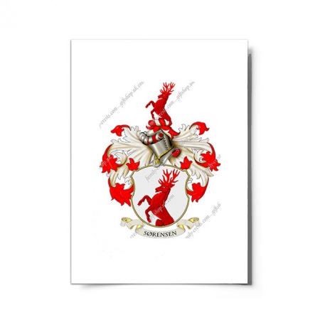 Sørensen (Denmark) Coat of Arms Print