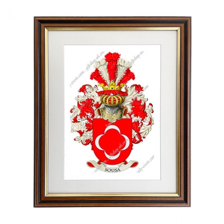 Sousa (Portugal) Coat of Arms Framed Print
