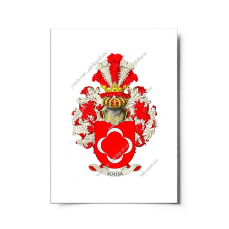 Sousa (Portugal) Coat of Arms Print
