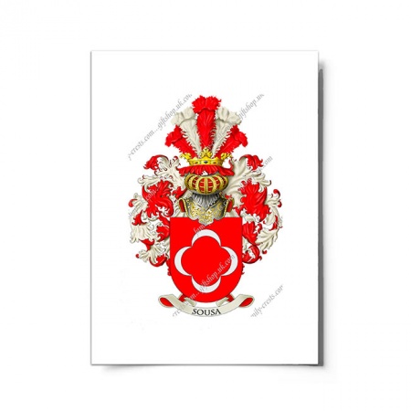 Sousa (Portugal) Coat of Arms Print