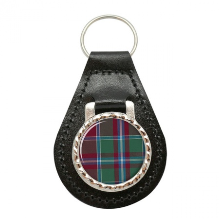 Spence Scottish Tartan Leather Key Fob