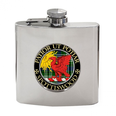 Spottiswood Scottish Clan Crest Hip Flask