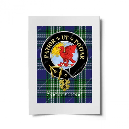 Spottiswood Scottish Clan Crest Ready to Frame Print