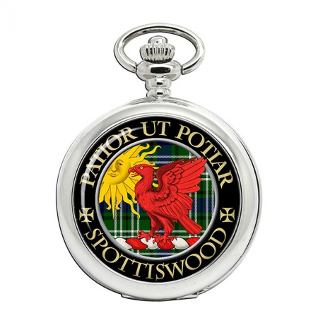Spottiswood Scottish Clan Crest Pocket Watch