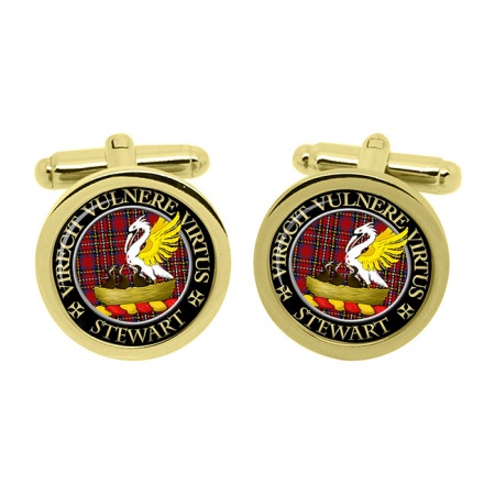 Stewart Scottish Clan Crest Cufflinks