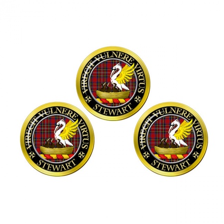 Stewart Scottish Clan Crest Golf Ball Markers