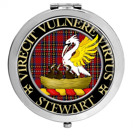 Stewart Scottish Clan Crest Compact Mirror