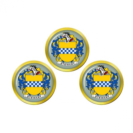 Stewart (Scotland) Coat of Arms Golf Ball Markers