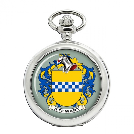 Stewart (Scotland) Coat of Arms Pocket Watch