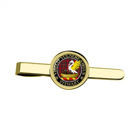 Stewart Scottish Clan Crest Tie Clip
