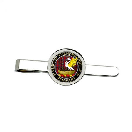 Stewart Scottish Clan Crest Tie Clip