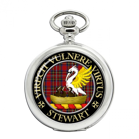 Stewart Scottish Clan Crest Pocket Watch