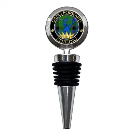 Stirling Scottish Clan Crest Bottle Stopper