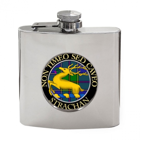 Strachan Scottish Clan Crest Hip Flask