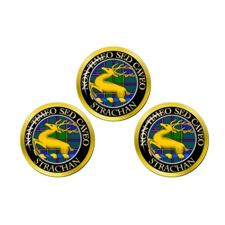 Strachan Scottish Clan Crest Golf Ball Markers