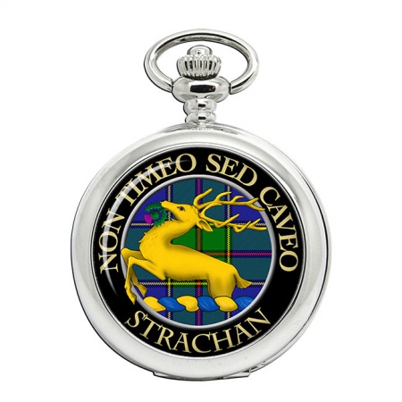 Strachan Scottish Clan Crest Pocket Watch