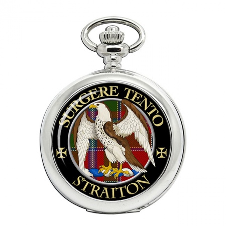 Straiton Scottish Clan Crest Pocket Watch