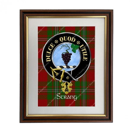 Strang Scottish Clan Crest Framed Print