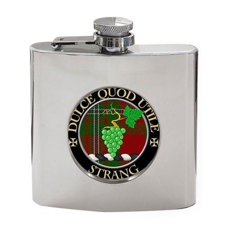 Strang Scottish Clan Crest Hip Flask