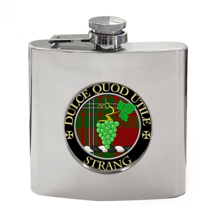 Strang Scottish Clan Crest Hip Flask